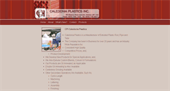Desktop Screenshot of caledoniaplastics.com